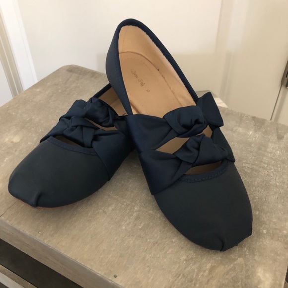 Girls Zara faux satin ballet flats - Picture 6 of 7